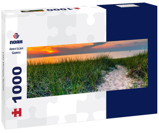 Noah Jigsaw Puzzle Lake Michigan Sunset panorama 1000 pieces