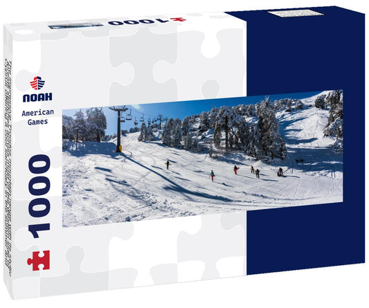 Noah Jigsaw Puzzle The impressive Troodos mountain range with its idyllic forests stretches across most of the western side of Cyprus offering a cool sanctuary in the summer and the opportunity for sports in the winter panorama 1000 pieces