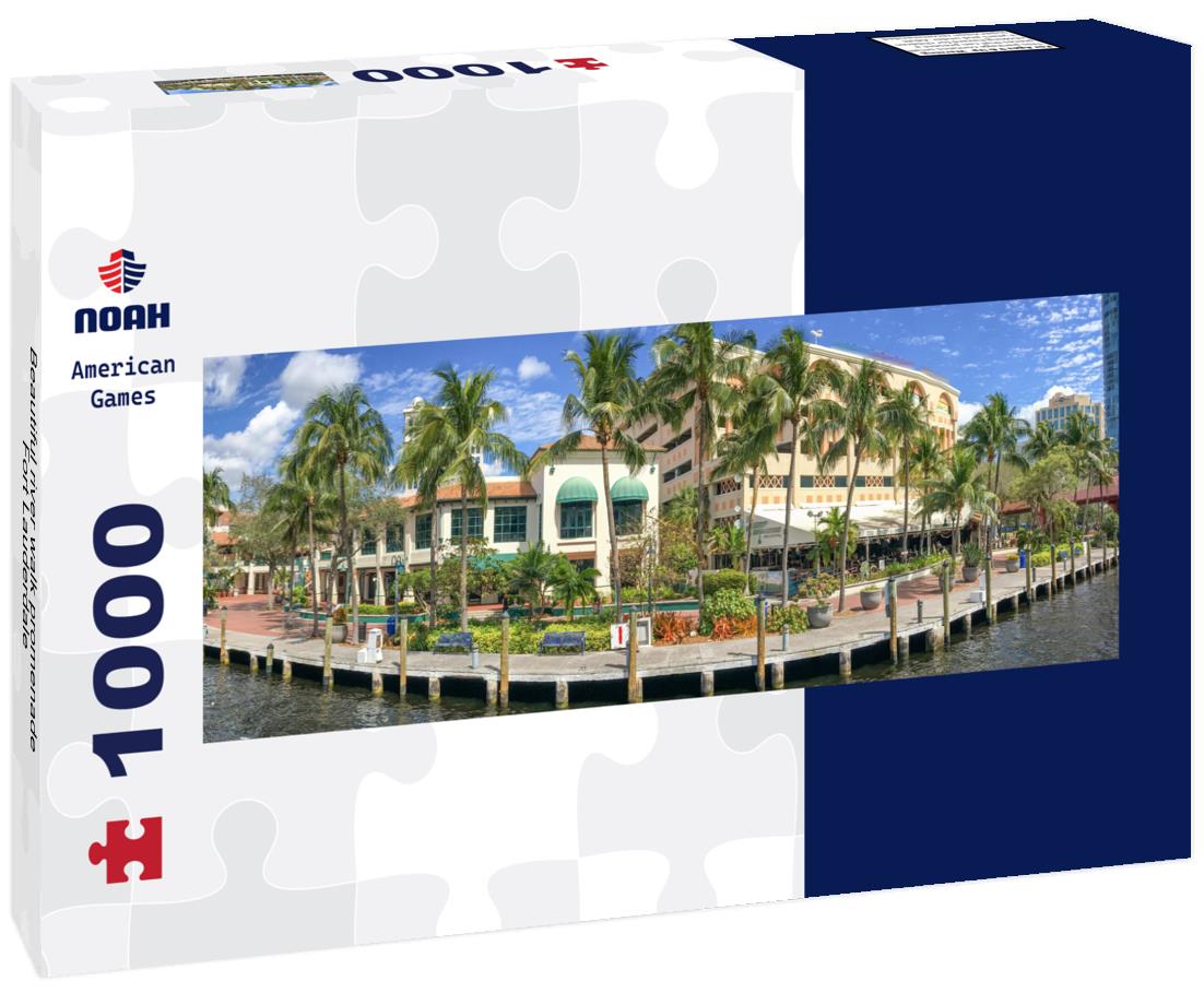 Noah Jigsaw Puzzle Beautiful river walk promenade, Fort Lauderdale panorama 1000 pieces