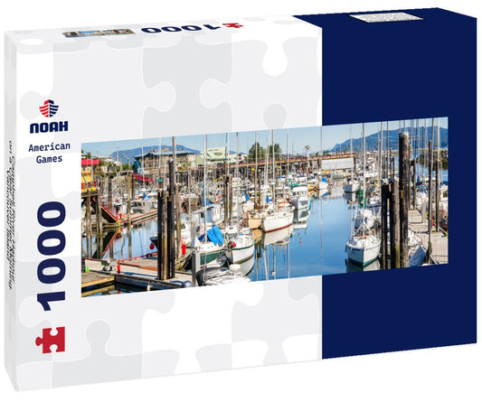 Noah Jigsaw Puzzle Campbell River Harbour on a Clear Summer Morning. Vancouver Island, BC, Canada panorama 1000 pieces