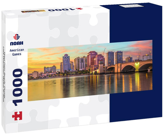 Noah Jigsaw Puzzle West Palm Beach, Florida, USA Downtown skyline at dusk panorama 1000 pieces