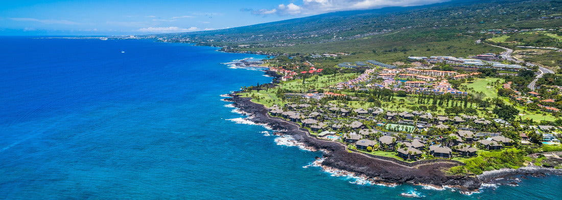 Noah Jigsaw Puzzle Blue Hawaii Kailua Kona Aerial View panorama 1000 pieces
