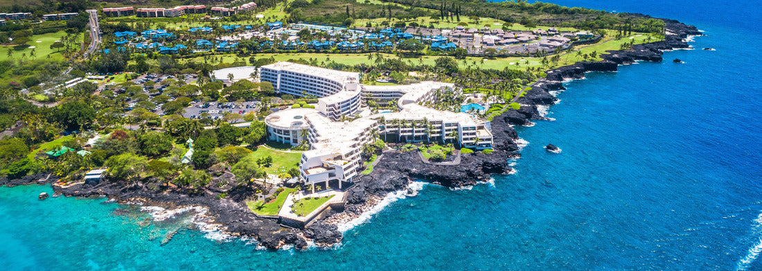 Noah Jigsaw Puzzle Blue Hawaii Kailua Kona Aerial View panorama 1000 pieces