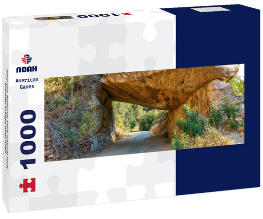 Noah Jigsaw Puzzle Sequoia National Park natural rock boulder bridge over road panorama 1000 pieces