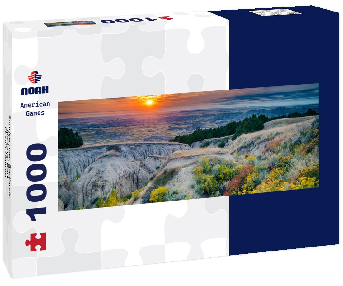 Noah Jigsaw Puzzle Sunrise over Badlands National Park, South Dakota panorama 1000 pieces