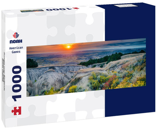 Noah Jigsaw Puzzle Sunrise over Badlands National Park, South Dakota panorama 1000 pieces