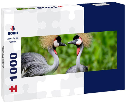 Noah Jigsaw Puzzle Birds in Uganda - The gray crane panorama 1000 pieces