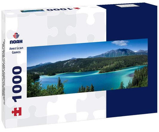 Noah Jigsaw Puzzle Panorama of Lake Edward, illustrating the clarity of the water. Located in the Yukon Territory of Canada panorama 1000 pieces