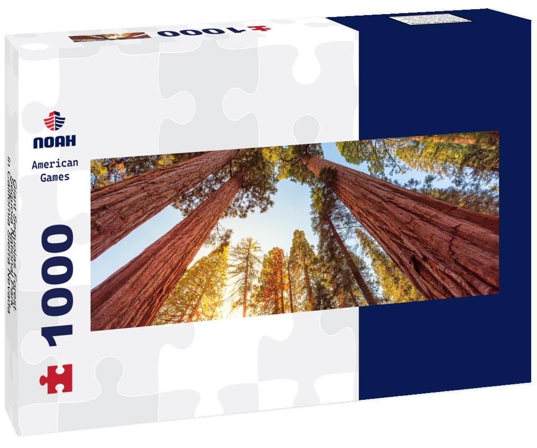 Noah Jigsaw Puzzle Giant Sequoias Forest. Sequoia National Park in California Sierra Nevada Mountains, USA panorama 1000 pieces