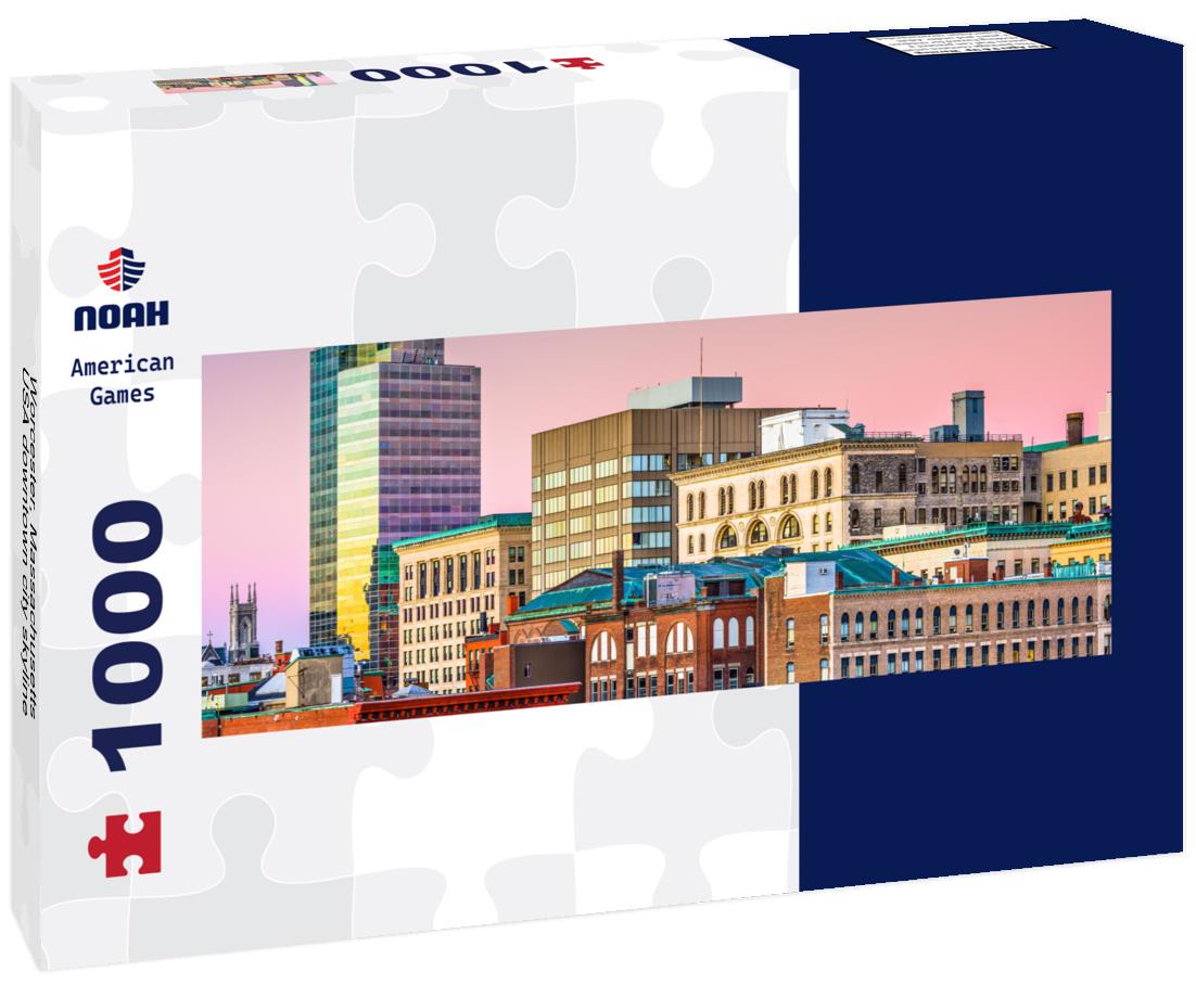 Noah Jigsaw Puzzle Worcester, Massachusetts, USA downtown city skyline panorama 1000 pieces