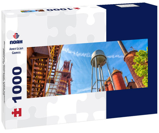 Noah Jigsaw Puzzle Birmingham, Alabama, USA historic Sloss pig iron blast furnace panorama 1000 pieces