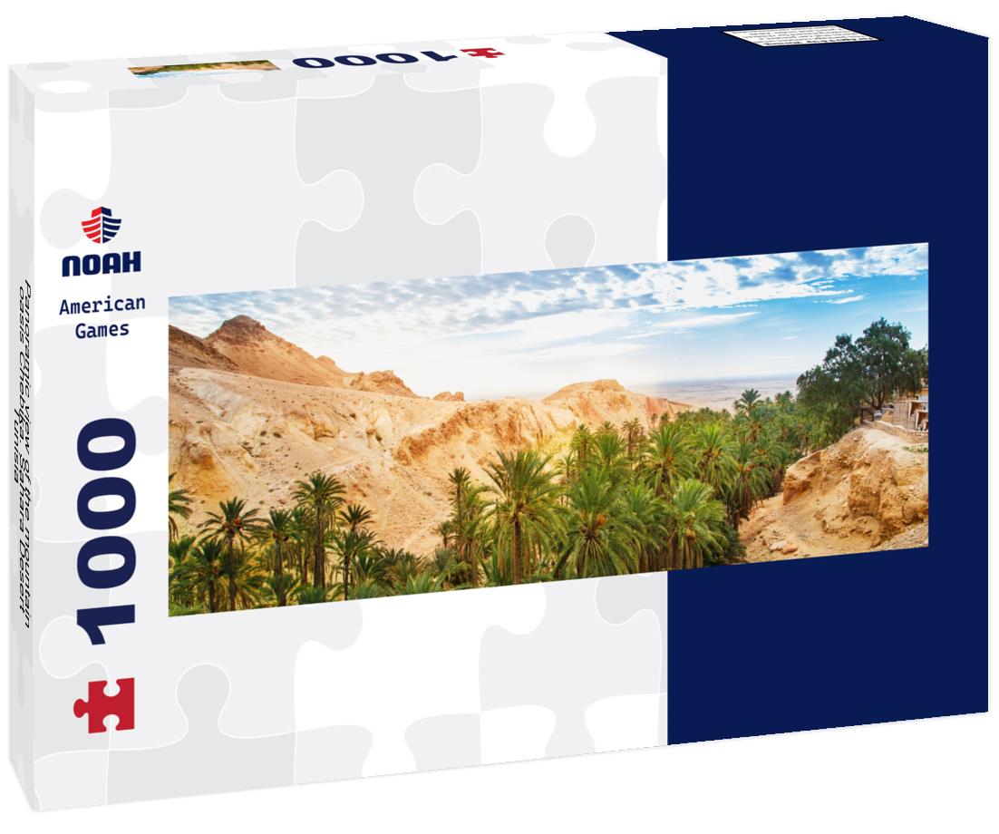 Noah Jigsaw Puzzle Panoramic view of the mountain oasis Chebika. Sahara Desert, Tunisia panorama 1000 pieces