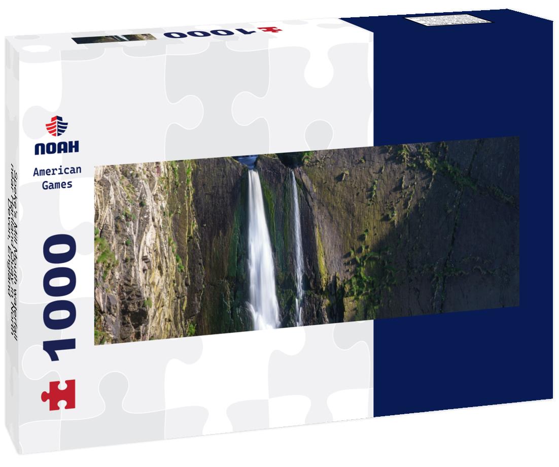 Noah Jigsaw Puzzle Speke's Mill Mouth waterfall near Hartland Quay in North Devon, England panorama 1000 pieces