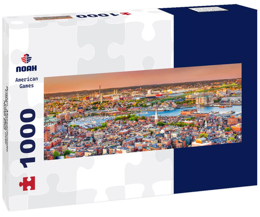 Noah Jigsaw Puzzle Boston, Massachusetts, USA cityscape over North End panorama 1000 pieces
