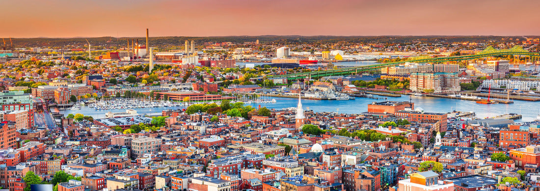 Noah Jigsaw Puzzle Boston, Massachusetts, USA cityscape over North End panorama 1000 pieces