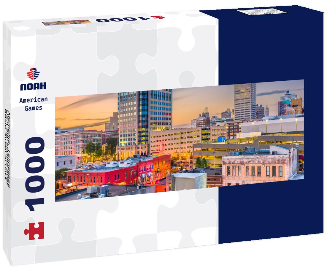 Noah Jigsaw Puzzle Memphis, Tennessee, USA city skyline over Beale Street at dusk panorama 1000 pieces