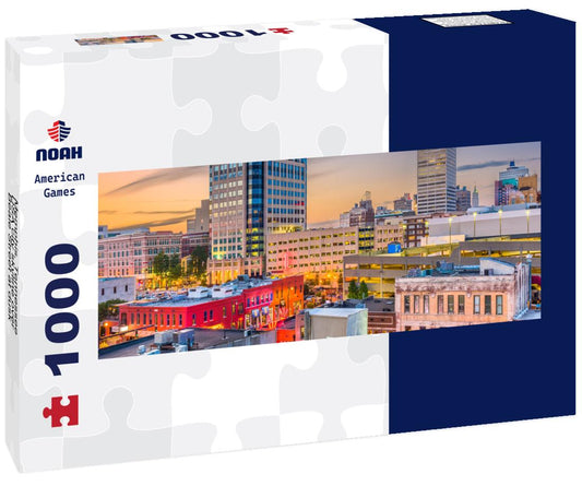 Noah Jigsaw Puzzle Memphis, Tennessee, USA city skyline over Beale Street at dusk panorama 1000 pieces
