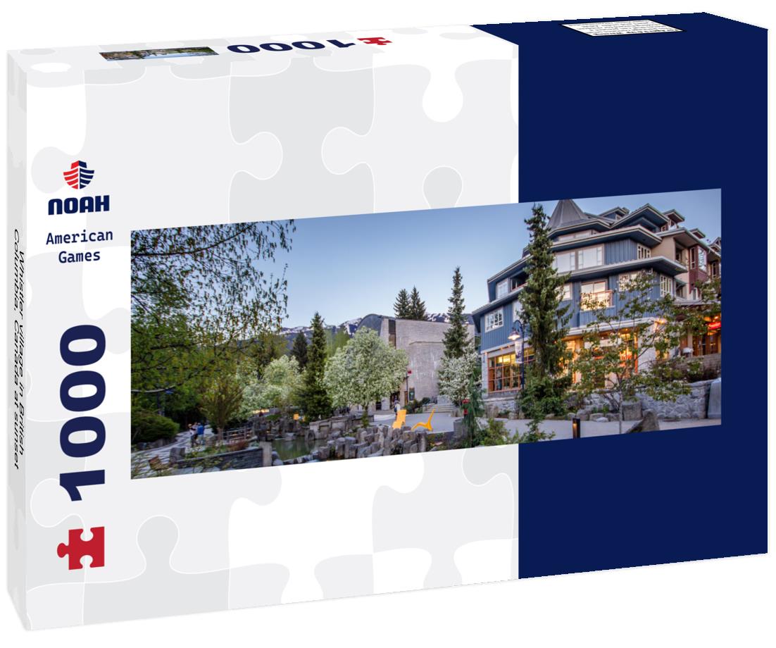 Noah Jigsaw Puzzle Whistler village in British Columbia, Canada at sunset panorama 1000 pieces