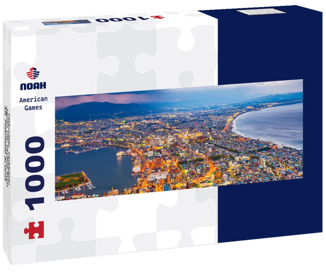 Noah Jigsaw Puzzle Hakodate, Hokkaido, Japan city skyline from Mt. Hakodate at dusk panorama 1000 pieces