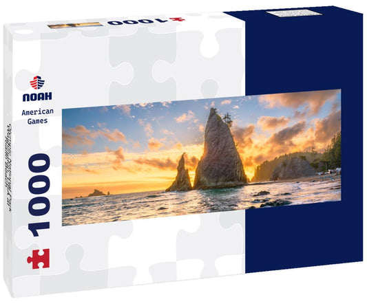 Noah Jigsaw Puzzle Olympic National Park, Washington, USA at Rialto Beach panorama 1000 pieces