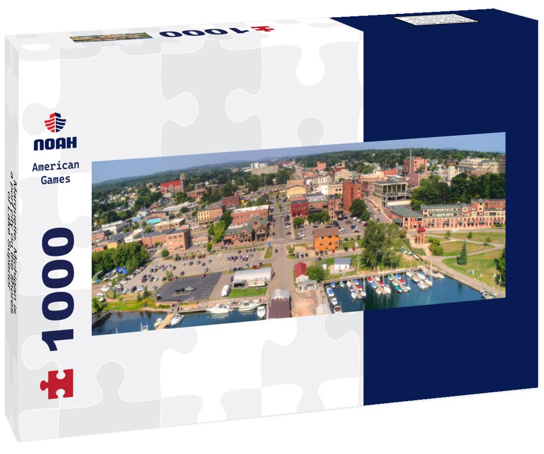 Noah Jigsaw Puzzle Marquette, Michigan is a port city on the shores of Lake Superior panorama 1000 pieces