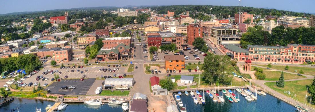 Noah Jigsaw Puzzle Marquette, Michigan is a port city on the shores of Lake Superior panorama 1000 pieces
