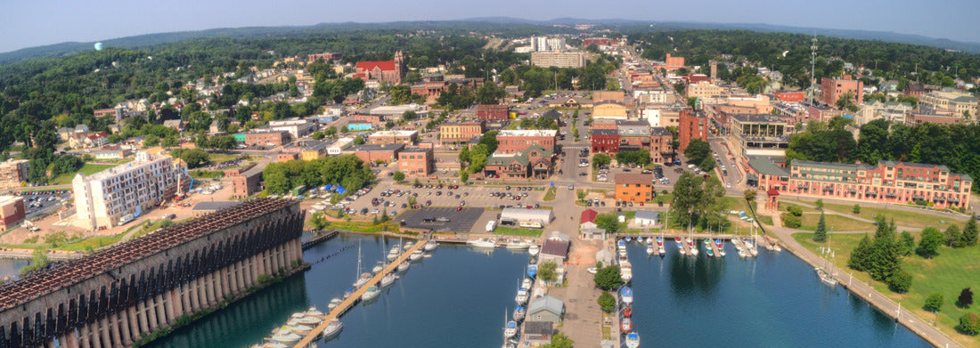 Noah Jigsaw Puzzle Marquette, Michigan is a port city on the shores of Lake Superior panorama 1000 pieces