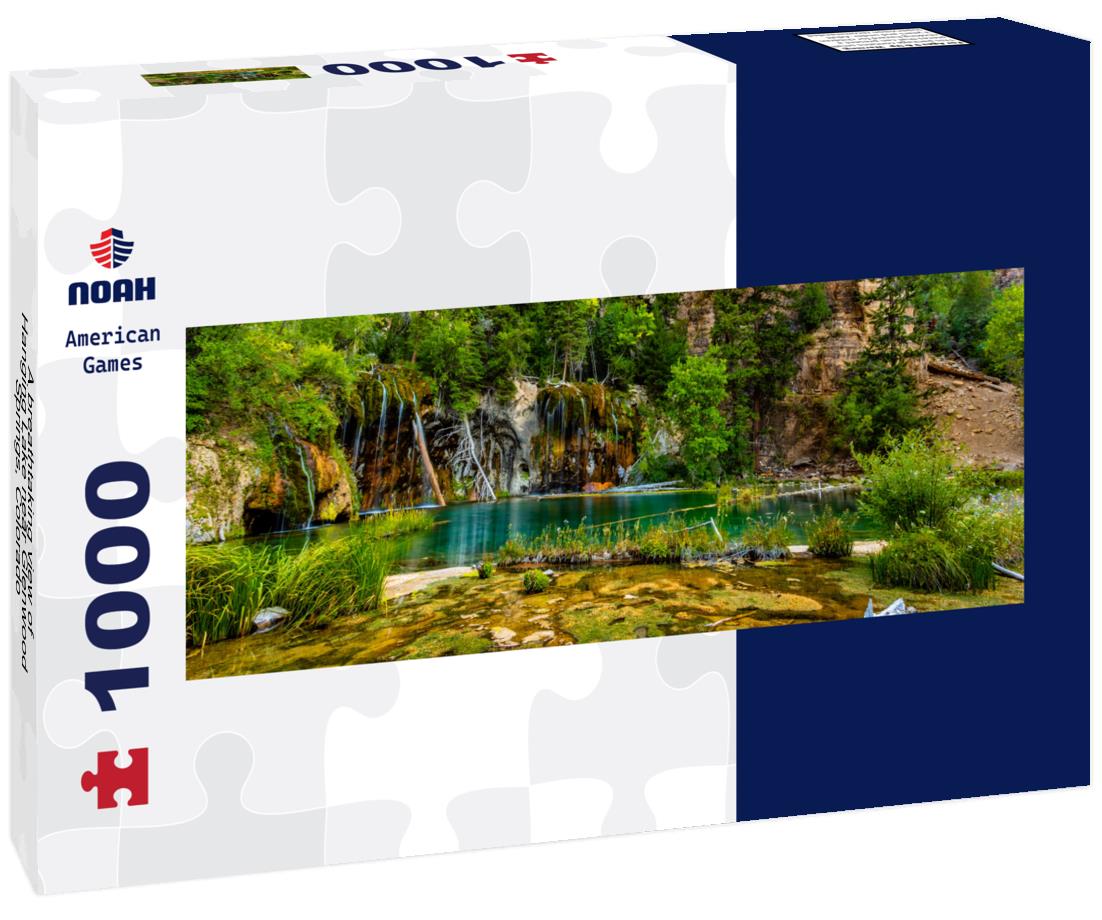 Noah Jigsaw Puzzle A breathtaking view of Hanging Lake near Glenwood Springs, Colorado panorama 1000 pieces