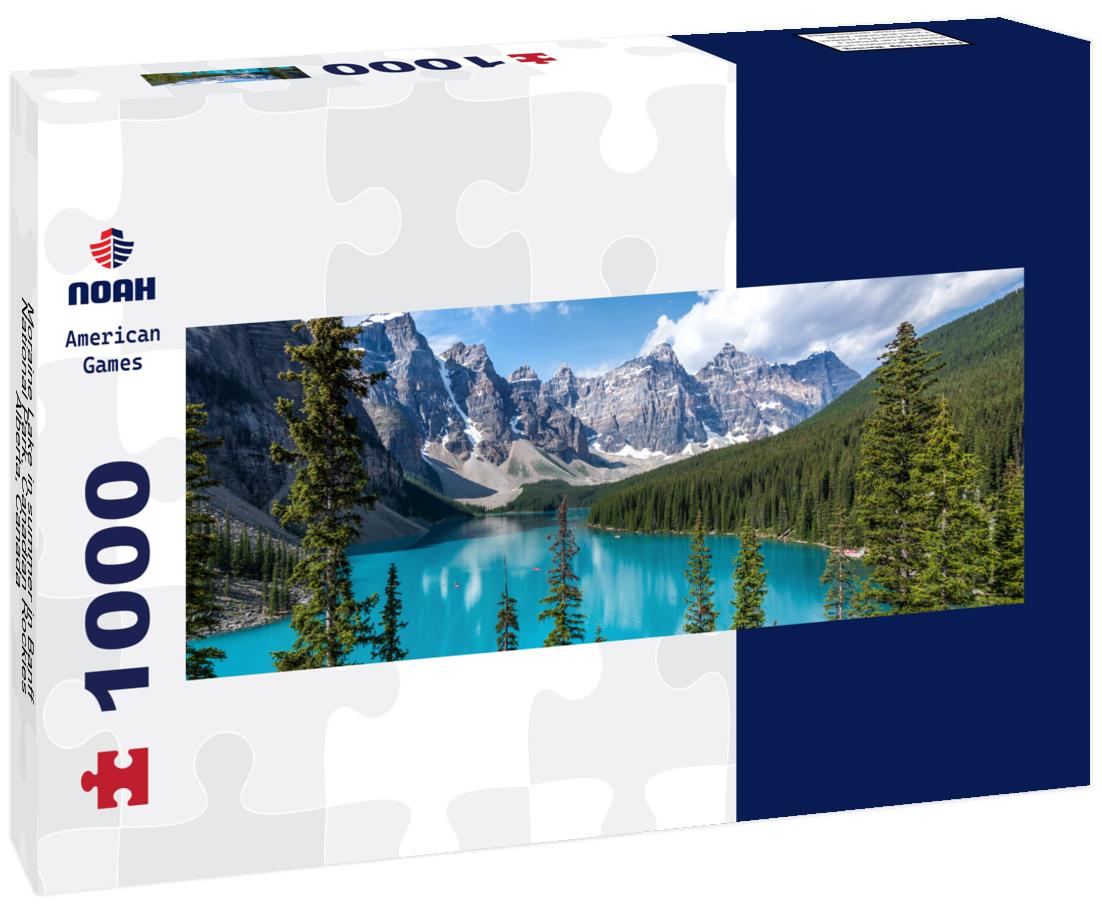 Noah Jigsaw Puzzle Moraine Lake in summer in Banff National Park, Canadian Rockies, Alberta, Canada panorama 1000 pieces