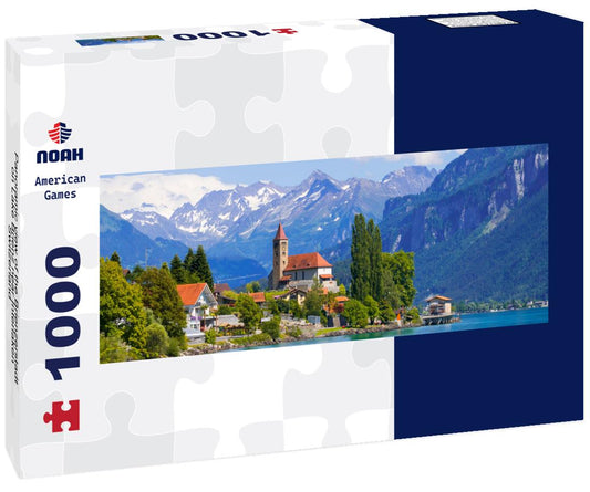 Noah Jigsaw Puzzle Panoramic view of the Brienzerstadt on Lake Brienz near Interlaken, Switzerland panorama 1000 pieces
