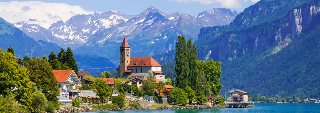 Noah Jigsaw Puzzle Panoramic view of the Brienzerstadt on Lake Brienz near Interlaken, Switzerland panorama 1000 pieces