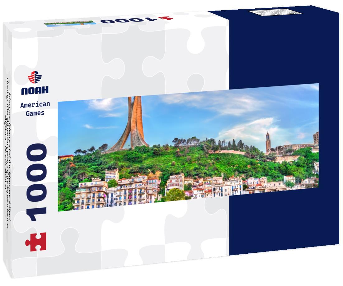Noah Jigsaw Puzzle Martyrs Memorial for Heroes killed during the Algerian war of independence. Algiers, North Africa panorama 1000 pieces