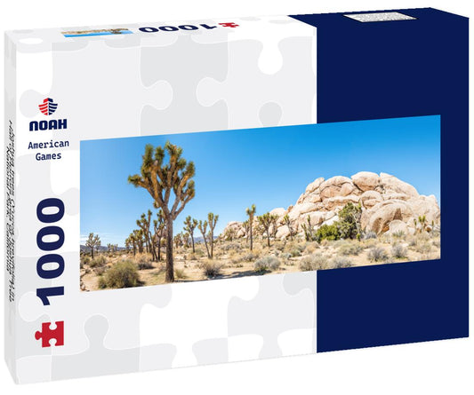 Noah Jigsaw Puzzle Joshua trees (Yucca brevifolia) in Hall of Horrors area of Joshua Tree National Park, California panorama 1000 pieces