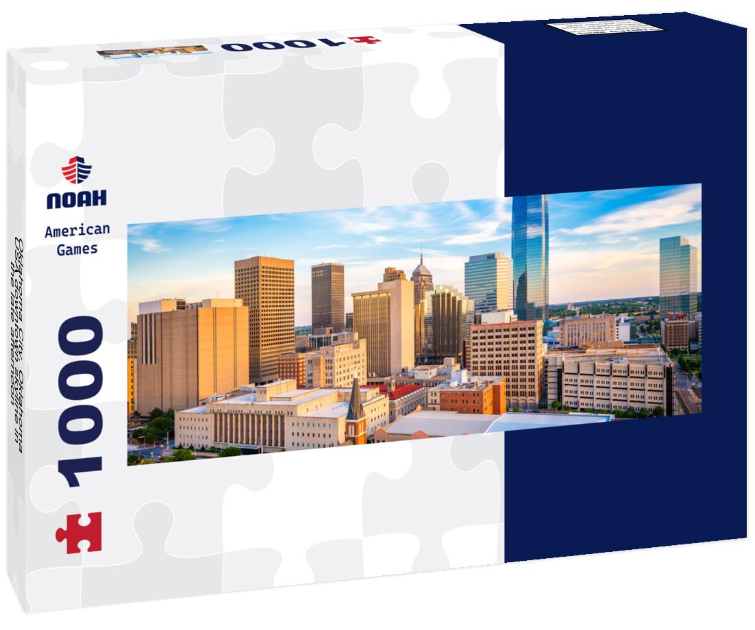 Noah Jigsaw Puzzle Oklahoma City, Oklahoma, USA downtown skyline in the late afternoon panorama 1000 pieces