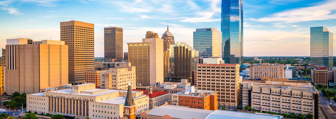 Noah Jigsaw Puzzle Oklahoma City, Oklahoma, USA downtown skyline in the late afternoon panorama 1000 pieces