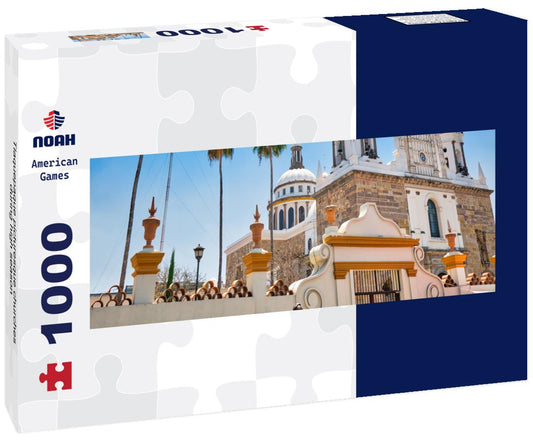 Noah Jigsaw Puzzle Tlaquepaque picturesque churches during high season panorama 1000 pieces