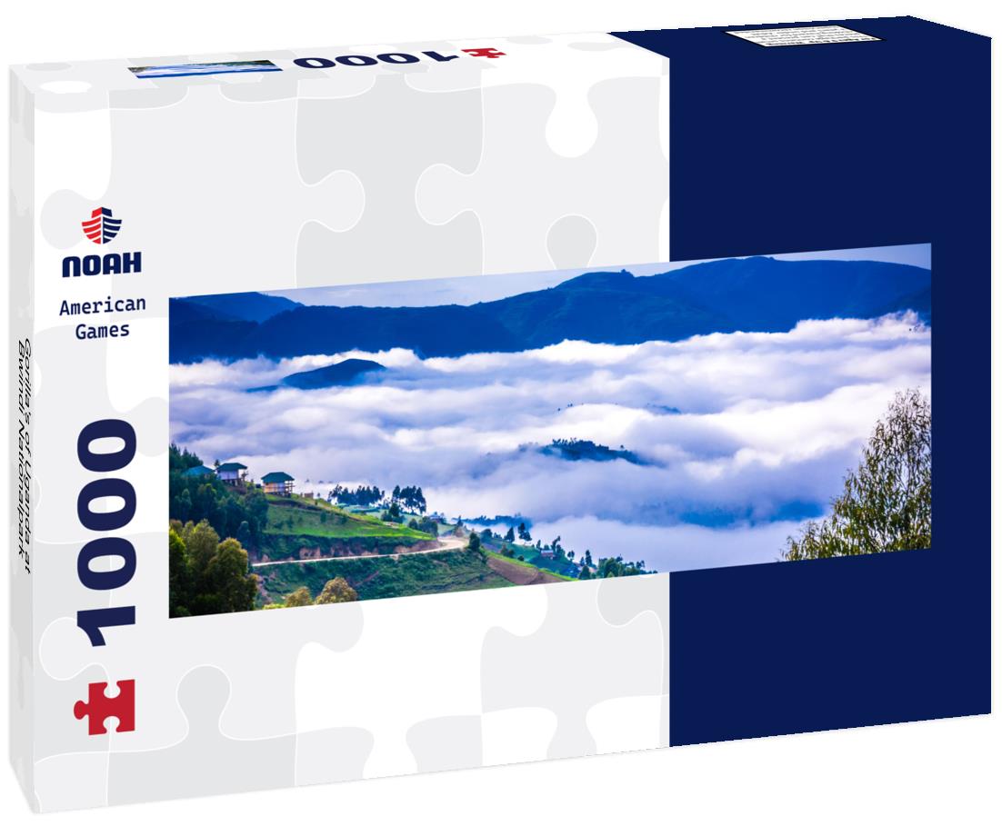 Noah Jigsaw Puzzle Gorilla's of Uganda at Bwindi Nationalpark panorama 1000 pieces