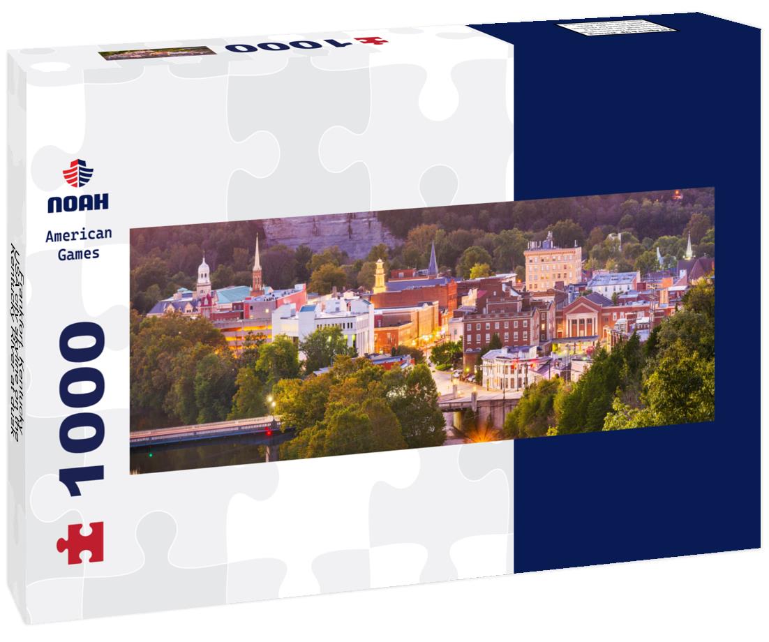 Noah Jigsaw Puzzle Frankfort, Kentucky, USA city skyline on the Kentucky River at dusk panorama 1000 pieces