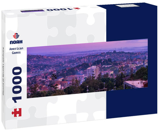 Noah Jigsaw Puzzle Kampala Uganda at sunrise panorama 1000 pieces