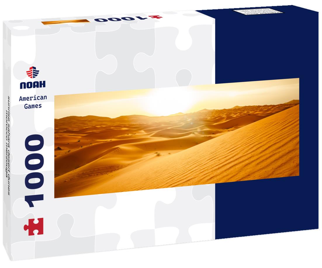 Noah Jigsaw Puzzle sunrise sahara desert dunes morocco merzouga panorama 1000 pieces
