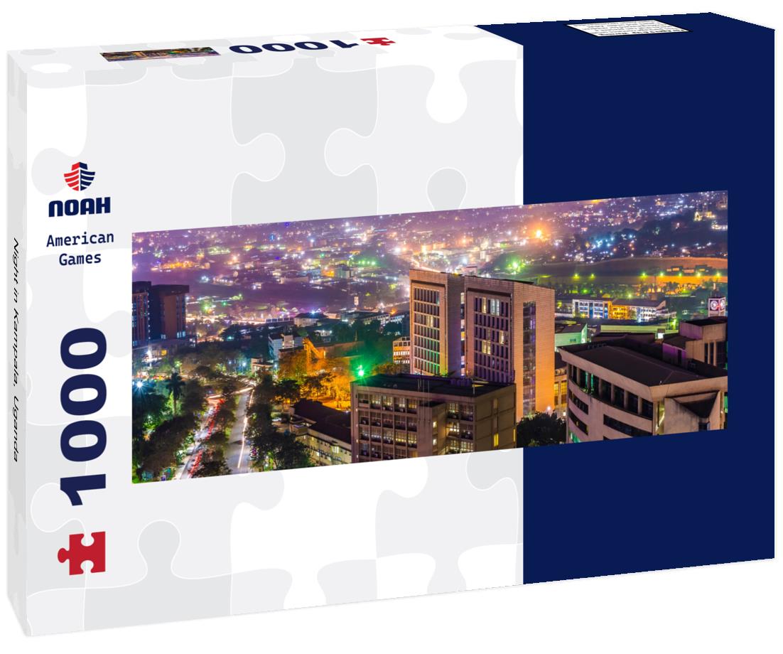Noah Jigsaw Puzzle Night in Kampala, Uganda panorama 1000 pieces