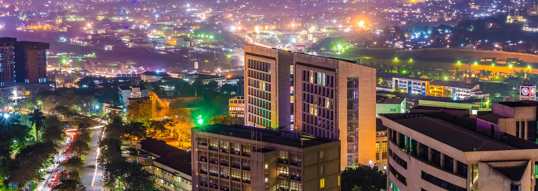 Noah Jigsaw Puzzle Night in Kampala, Uganda panorama 1000 pieces