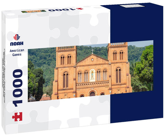 Noah Jigsaw Puzzle Cathedral Bangui Notre Dame, famous church in Central African Republic panorama 1000 pieces