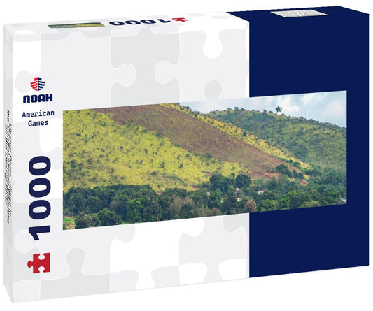 Noah Jigsaw Puzzle Ubangi River, village in the Central African Republic on the Ubangi River panorama 1000 pieces