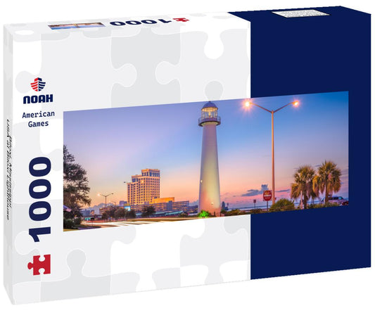 Noah Jigsaw Puzzle Biloxi, Mississippi, USA at Biloxi Lighthouse panorama 1000 pieces