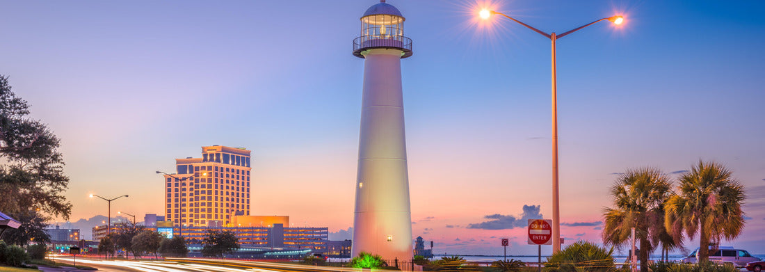 Noah Jigsaw Puzzle Biloxi, Mississippi, USA at Biloxi Lighthouse panorama 1000 pieces