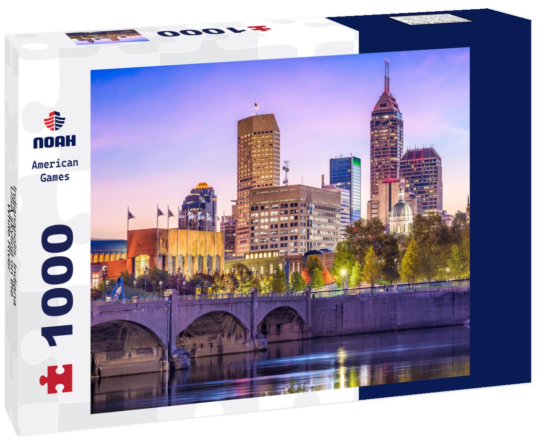 Noah Jigsaw Puzzle Indianapolis, Indiana, USA skyline on the White River 1000 pieces