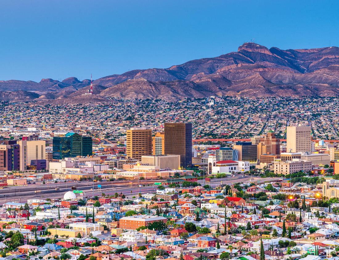 Noah Jigsaw Puzzle El Paso, Texas, USA downtown city skyline at twilight 1000 pieces