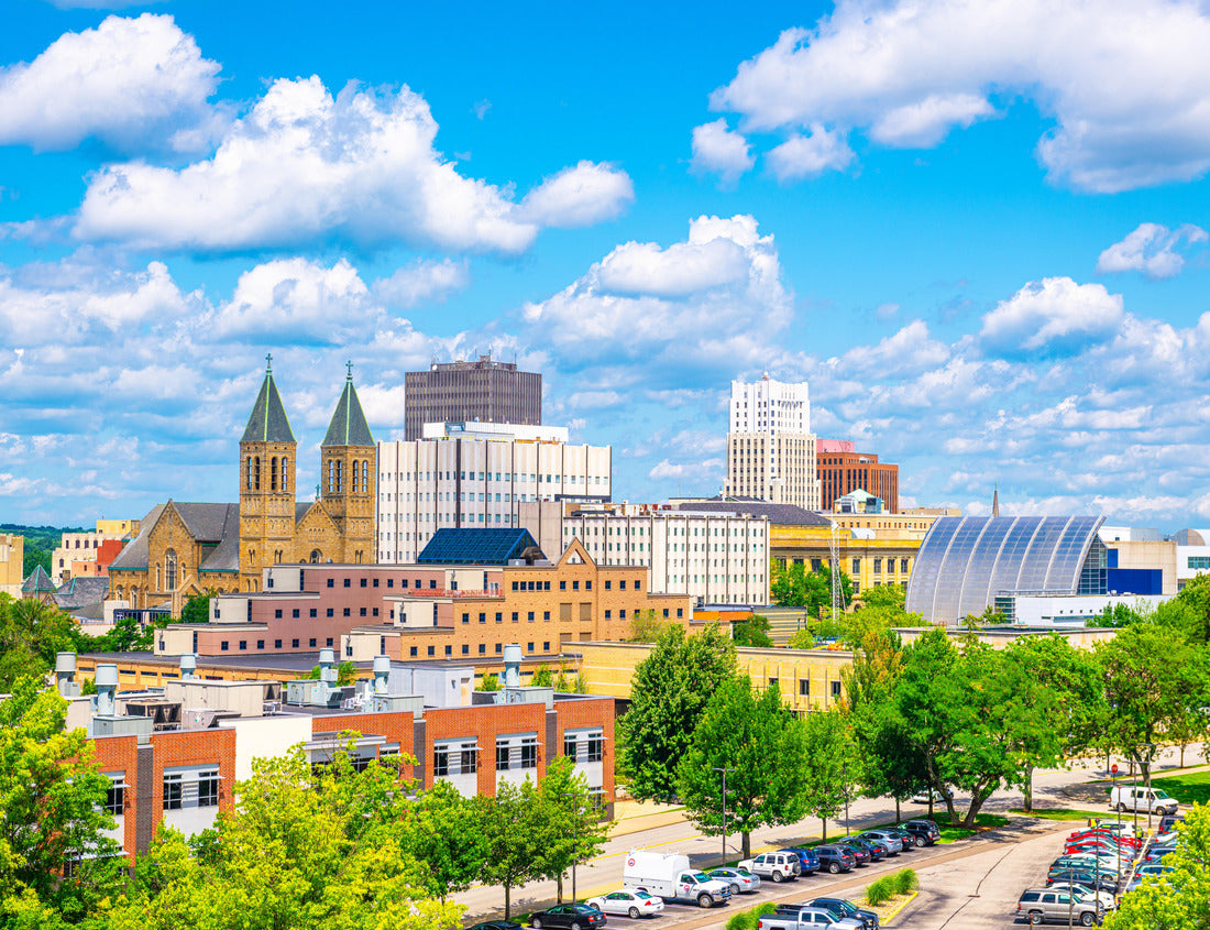 Noah Jigsaw Puzzle Akron, Ohio, USA downtown city skyline in the daytime 1000 pieces
