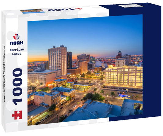 Noah Jigsaw Puzzle El Paso, Texas, USA downtown city skyline at twilight 1000 pieces